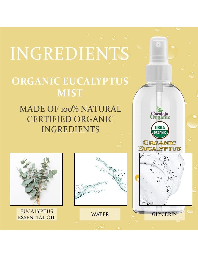 Dr Joe Lab Dr Joe Lab Organic Eucalyptus Mist For Skincare 4 oz - Moisturize Sensitive and Dry Skin - USDA certified - Pure Essential Oil & Glycerin Mist -  - Image 3
