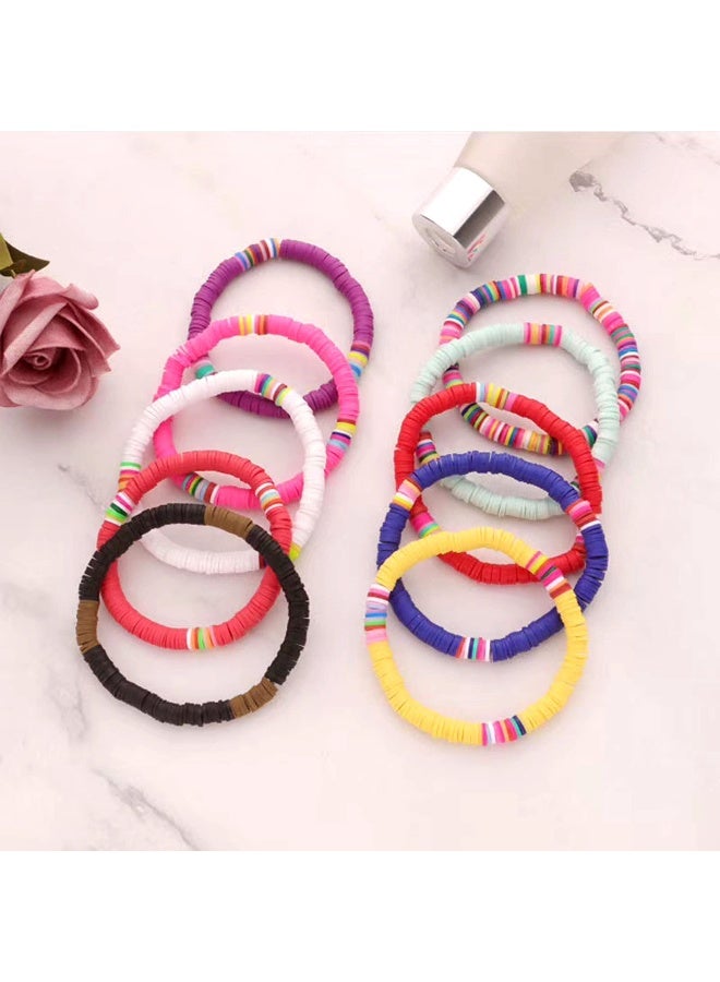 Looconi Amaney 1400pcs 6mm Heishi Beads Polymer Clay Beads for Jewelry Making Bracelets Necklace Black and White - Image 3