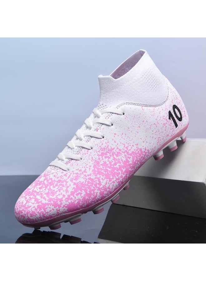 NIBEMINENT Men's Soccer Shoes High-Top Soccer Cleats Outdoor Breathable Athletic Professional Spikes Youth Boys Football Shoes - Image 1