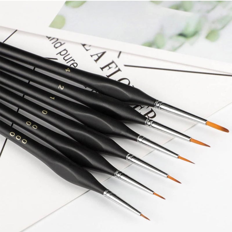 GRAS Art Bundles Testors Cement Plastic Model Glue Adhesive 2-Pack, 6 Fine Detail Miniatures Paint Brushes, Precision Crafting Knife with Extra Blades and Tips - Image 3