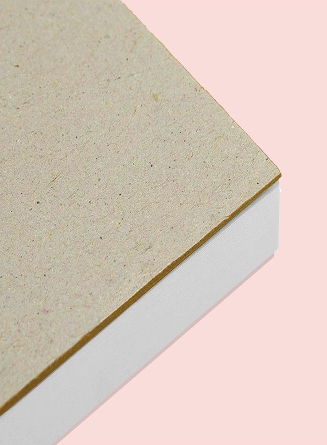 PG Creations Pocket Size, Pack of 3 Pads, Unruled Desk Writing Notepads, 100 Sheets per Pad, 70 Gsm Plain Blank Paper Memo Jotter Pad for Office, Rough Work & Daily Tasks, 10x14 cm, White & Gold - Image 5