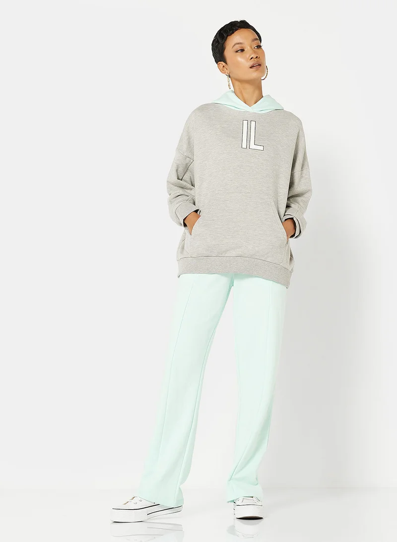 إيل سارتو Logo Oversized Hoodie