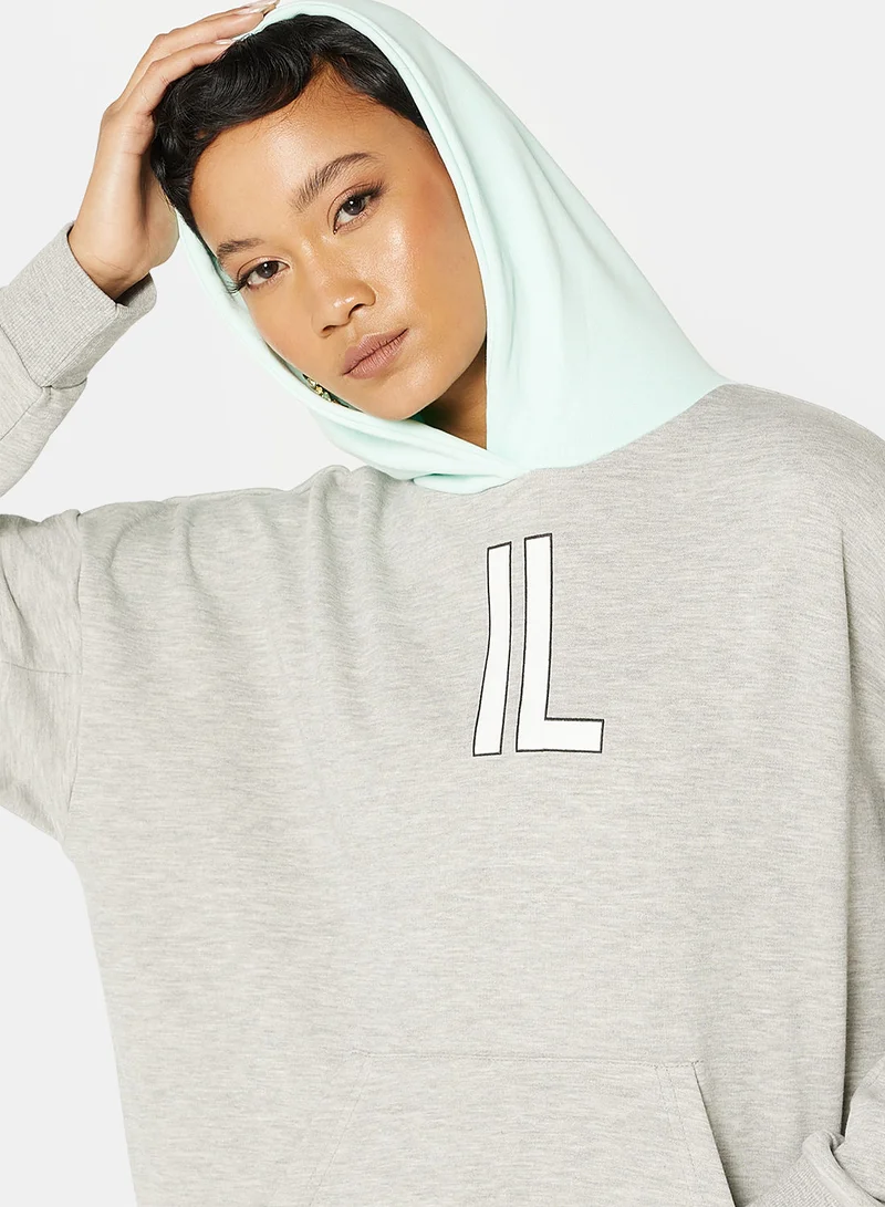 إيل سارتو Logo Oversized Hoodie