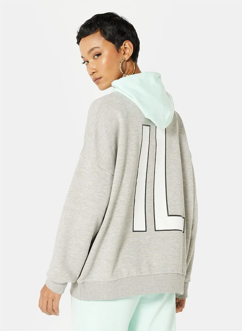 إيل سارتو Logo Oversized Hoodie