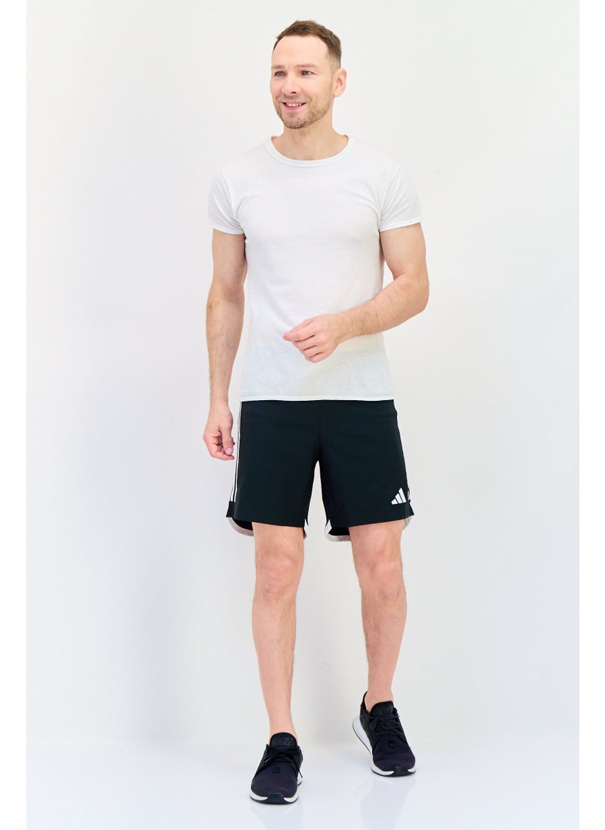 Adidas Men Sportswear Fit Drawstring Training Shorts, Black  - Image 4