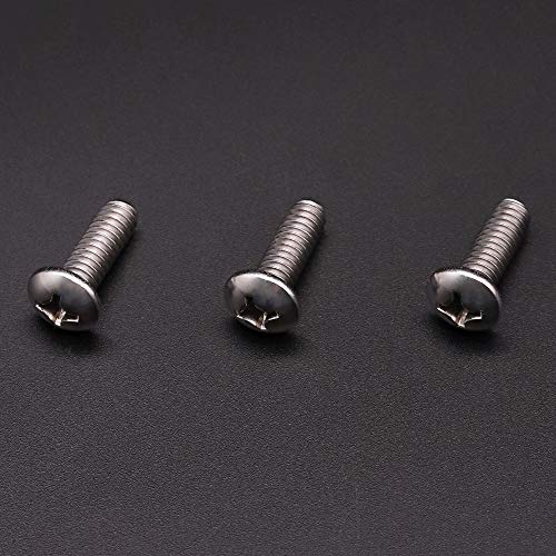 RoyceMart #10-24 x 1/2" inch (50 pcs) Phillips Pan Head Machine Screw Bolt, 304 Stainless Steel 18-8 Rounded Head Screws, UNC Full Thread, Bright Finish - Image 2