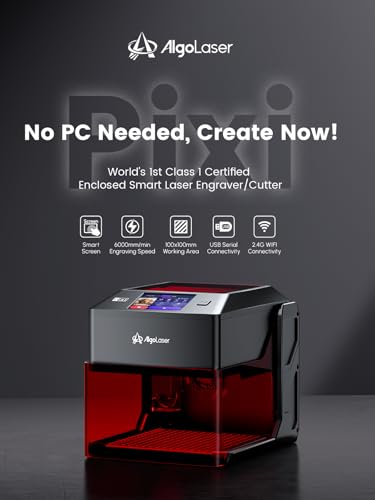 AlgoLaser 5W Smart Laser Engraver Machine Portable Laser Engraver with 35 Touchscreen AlgoOS System Hand DrawWireless TransmissionSD CardOffline Laser Engraving for Wood Leather - Image 3