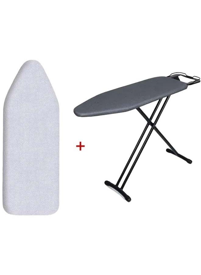 Cady One Black ironing board and table, made in Turkey, with ironing board cover, gray color, with a heat-resistant, highly durable silicone liner, Fabric size 102 x 33 cm  - Image 1