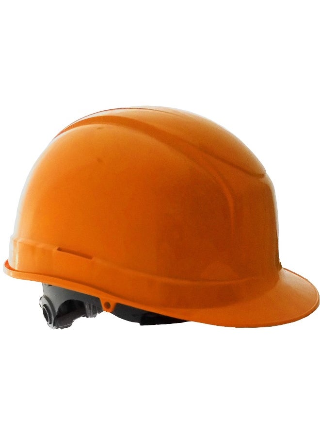 TAHA M2 KNOB Safety Helmet for Construction & Outdoor Activities | Adjustable Chin Strap & Manual Type Adjustment | Lightweight, Comfortable & Durable Hard Hat | Orange 