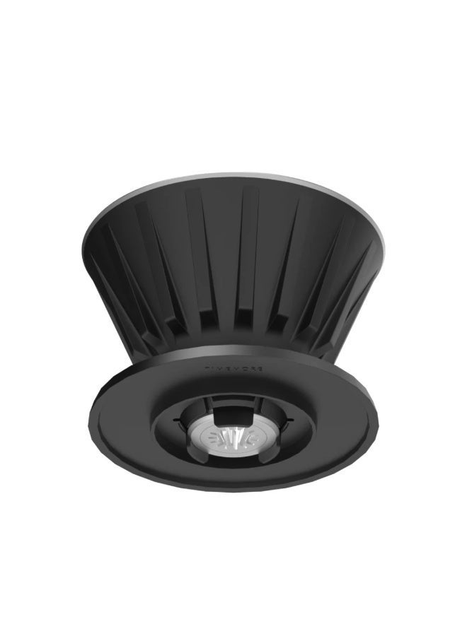 TIMEMORE VECTOR Pour Over Coffee Dripper, 01 Filter Compatible, 10–18g Dose, Black - Image 3