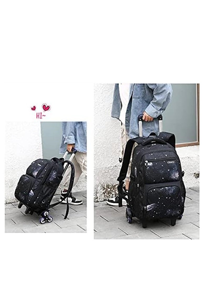 Generic - 3-Piece Large Capacity Backpack for Primary Junior School Backpack with Lunch Box Pencil Case Durable Bookbags Lightweight Travel Backpack Set for Boys Girls - Image 1