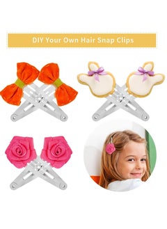 Lawie Lawie 100 Pieces 2 Inch Small Metal Snap Hair Clips With Hole 5 CM Silver Barrettes Crafting Hairpins Clips Thin Fine Bang Hair Holder Craft DIY Hair Accessories Bulk for Women Girls  - Image 2