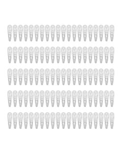 Lawie Lawie 100 Pieces 2 Inch Small Metal Snap Hair Clips With Hole 5 CM Silver Barrettes Crafting Hairpins Clips Thin Fine Bang Hair Holder Craft DIY Hair Accessories Bulk for Women Girls  - Image 1