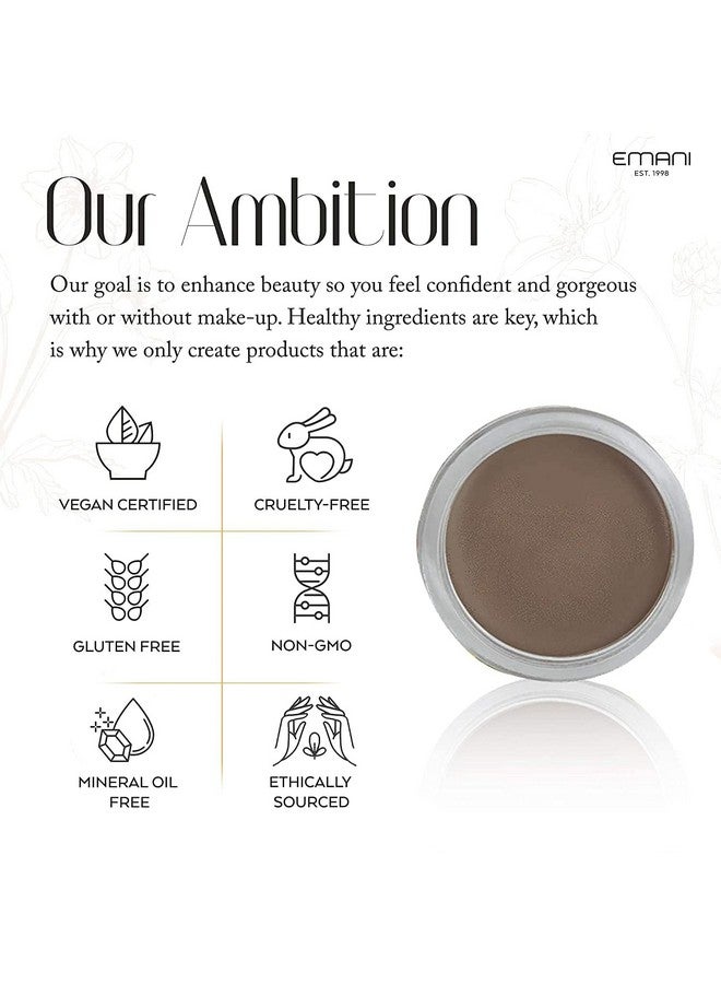 Emani Allinone Vegan Eyebrow Cream 0.42Oz (Blonde/Gray) - Image 3