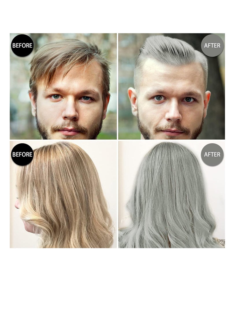 TailaiMei - Temporary Silver Gray Hair Wax 4.23oz, Instant Hairstyle Mud Cream, Hair Pomades for Party, Cosplay, Nightclub, Masquerade, Halloween. - Image 1