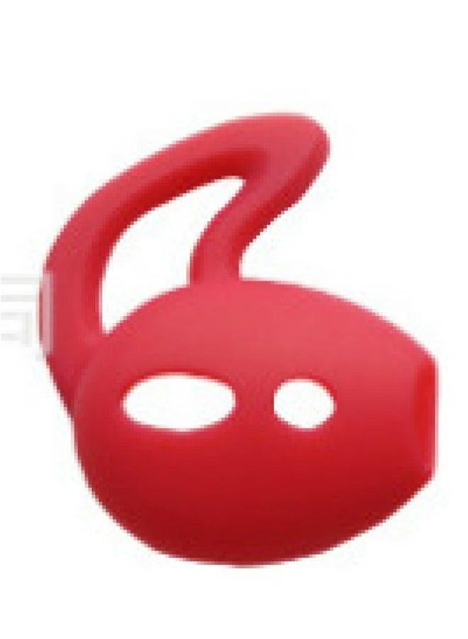 For Airpods Headphone Covers TWS Huawei Xiaomi Rammer Silicone Earbuds Ear Cap Apple Second Generation Headset-Color:Positive Red (double Hole With Ears)-Model:ES32 ES62 ES68 - Image 1