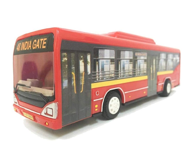 Centy Toys Low Floor Red Bus with Pull Back Action - Made in India - Image 1
