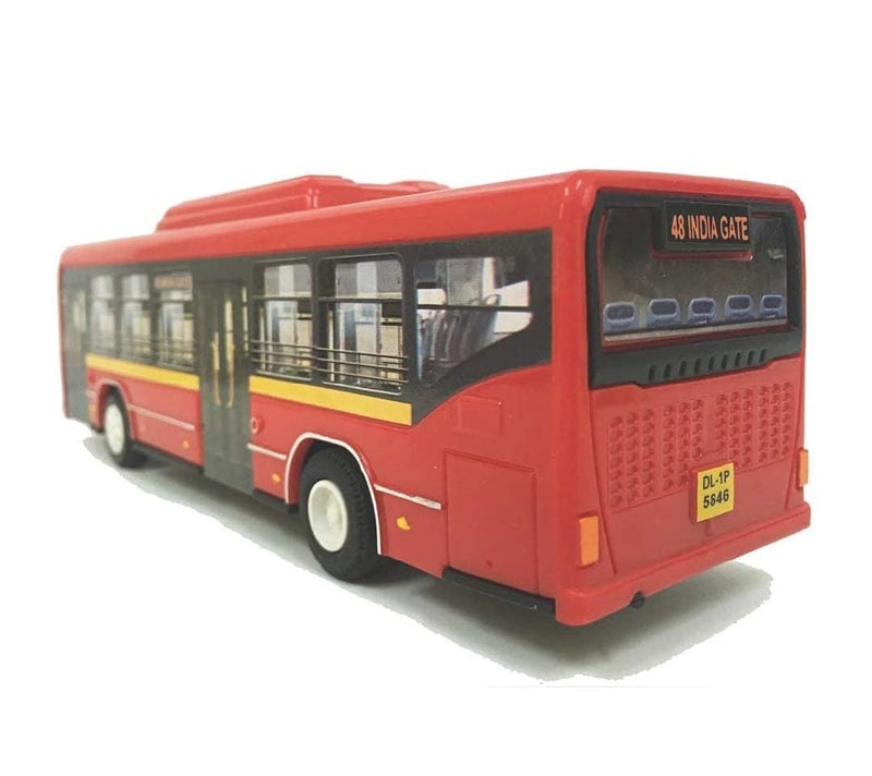 Centy Toys Low Floor Red Bus with Pull Back Action - Made in India - Image 3