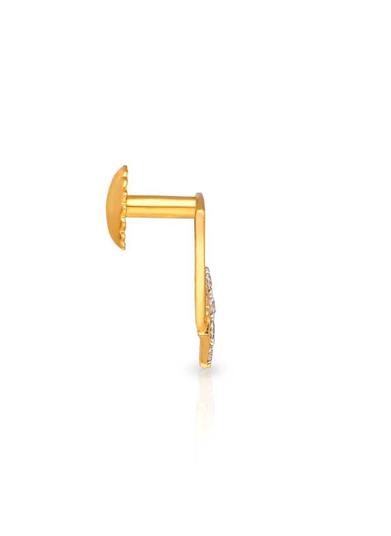 Malabar Gold and Diamonds 22k 916 Purity Gold Studs Earrings for Women DZER141Y  - Image 2