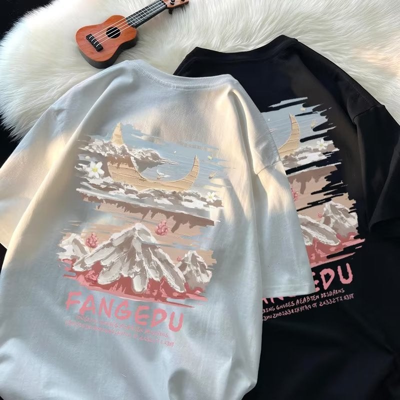 T-Shirt Duffy Loose Sleeve Handsome American T-Shirt Cotton Half Summer Short Sleeve High Retro Trendy Men'S Brand Style - Image 4