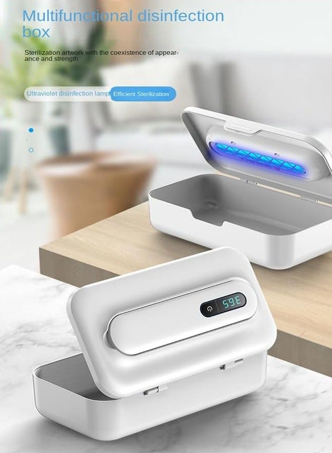 general Ultraviolet disinfection box multifunctional ultraviolet ozone disinfection machine mobile phone ultraviolet light makeup tool white is easy to install and easy to use - Image 3