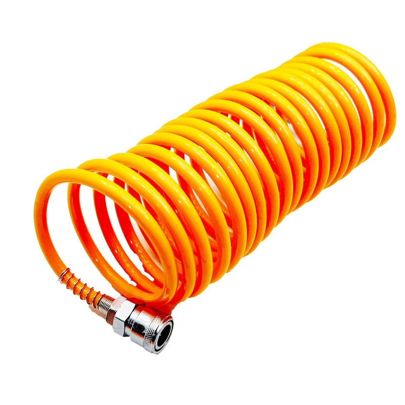 Malfah Enterprises Malfah Air Blow Gun 3 m Compressed Air Spiral Hose Flexible Hose Truck for Cleaning Dust Plug MAF - Image 5