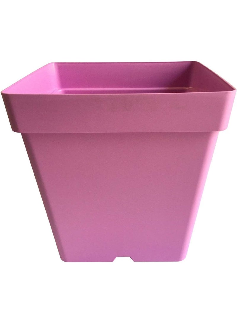 أيدل وعاء زراعة مربع كلاسيكي غير لامع 28 سم - متاح بألوان متعددة - للاستخدام الداخلي والخارجي - صندوق زراعة بلاستيكي متين للاستخدام في المنزل والحديقة والمكتب والشرفة - صنع في إيطاليا - بواسطة إيديل - Image 1