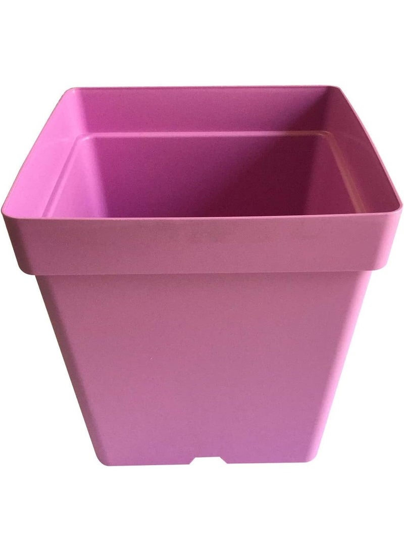 أيدل وعاء زراعة مربع كلاسيكي غير لامع 28 سم - متاح بألوان متعددة - للاستخدام الداخلي والخارجي - صندوق زراعة بلاستيكي متين للاستخدام في المنزل والحديقة والمكتب والشرفة - صنع في إيطاليا - بواسطة إيديل - Image 4