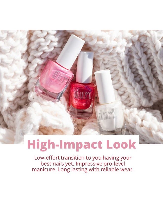 duri Nail Polish, 788 Staycation, Peach Orange Pastel, Full Coverage, Glossy Finish, Fast Drying, 0.45 Fl Oz - Image 2