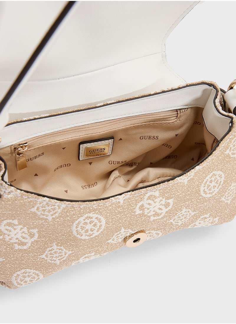 GUESS Beyza Flap Shoulder Bag  - Image 5