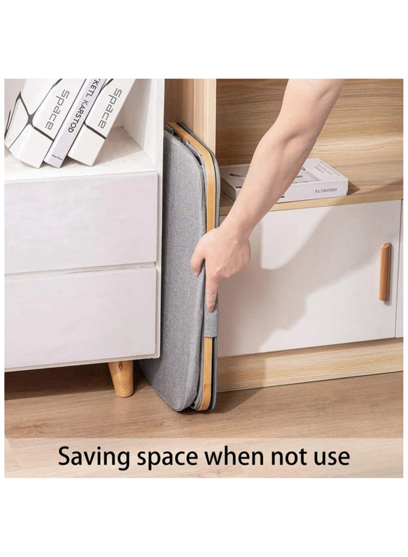 Laundry Hamper with Lid, Tall Laundry Baskets with Bamboo Pull Handles, Large Laundry Bin with Internal Support, Capacity 83 Liter - Image 3