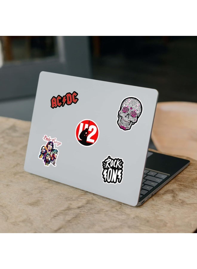 CodersParadise Pack of 52 Classic Rock Band Vinyl Self Adhesive Stickers for Laptop,Journal,Guitar,Mobile Phone - Waterproof Free Multicolor Stickers - 3 Inches for Metal,Glass,Wooden,Plastic Surface - Image 2