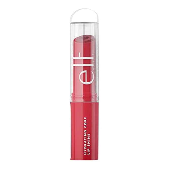 elf e.l.f. Hydrating Core Lip Shine, Conditioning & Nourishing Lip Balm, Sheer Colour Tinted Chapstick, Giddy, 0.09 Oz - Image 5