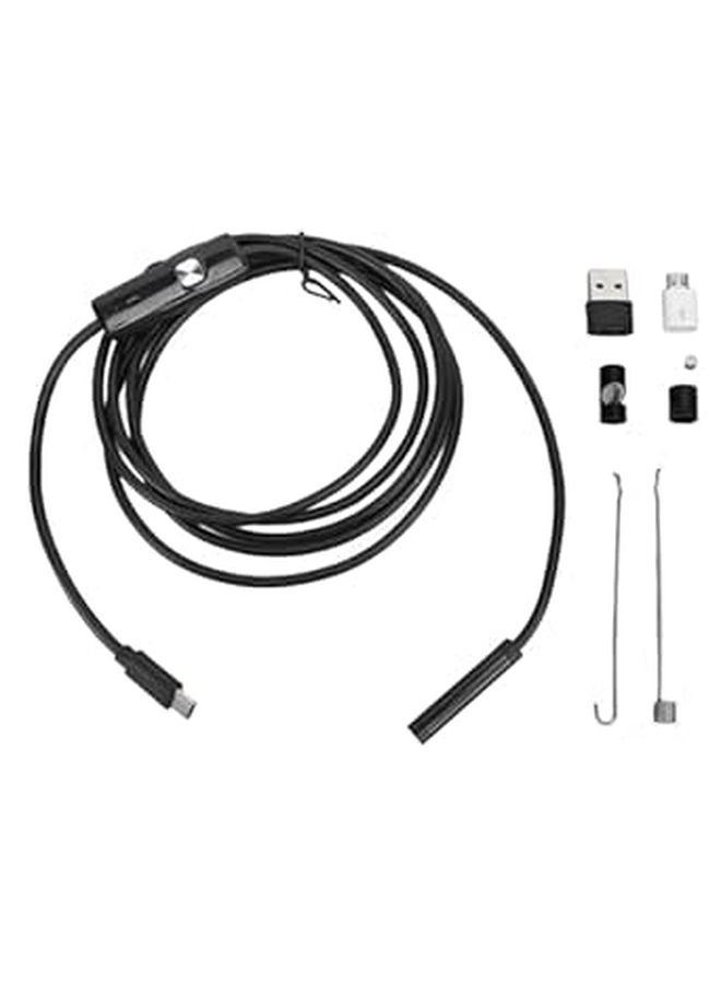 7 ملم منظار داخلي USB 2 ميغابكسل كاميرا تفتيش عالية الدقة مع كابل مرن 2 متر للأنابيب الميكانيكية - Image 1