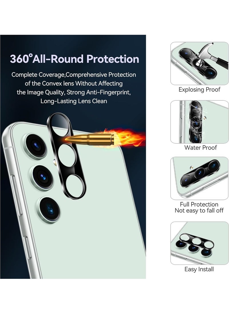 2 Pack Screen Protectors for Galaxy S23 FE 5G, with 2 Pack Camera Lens Protector, 9H Hardness Tempered Glass, Anti-Scratch Film, Anti-Bubble - Image 3