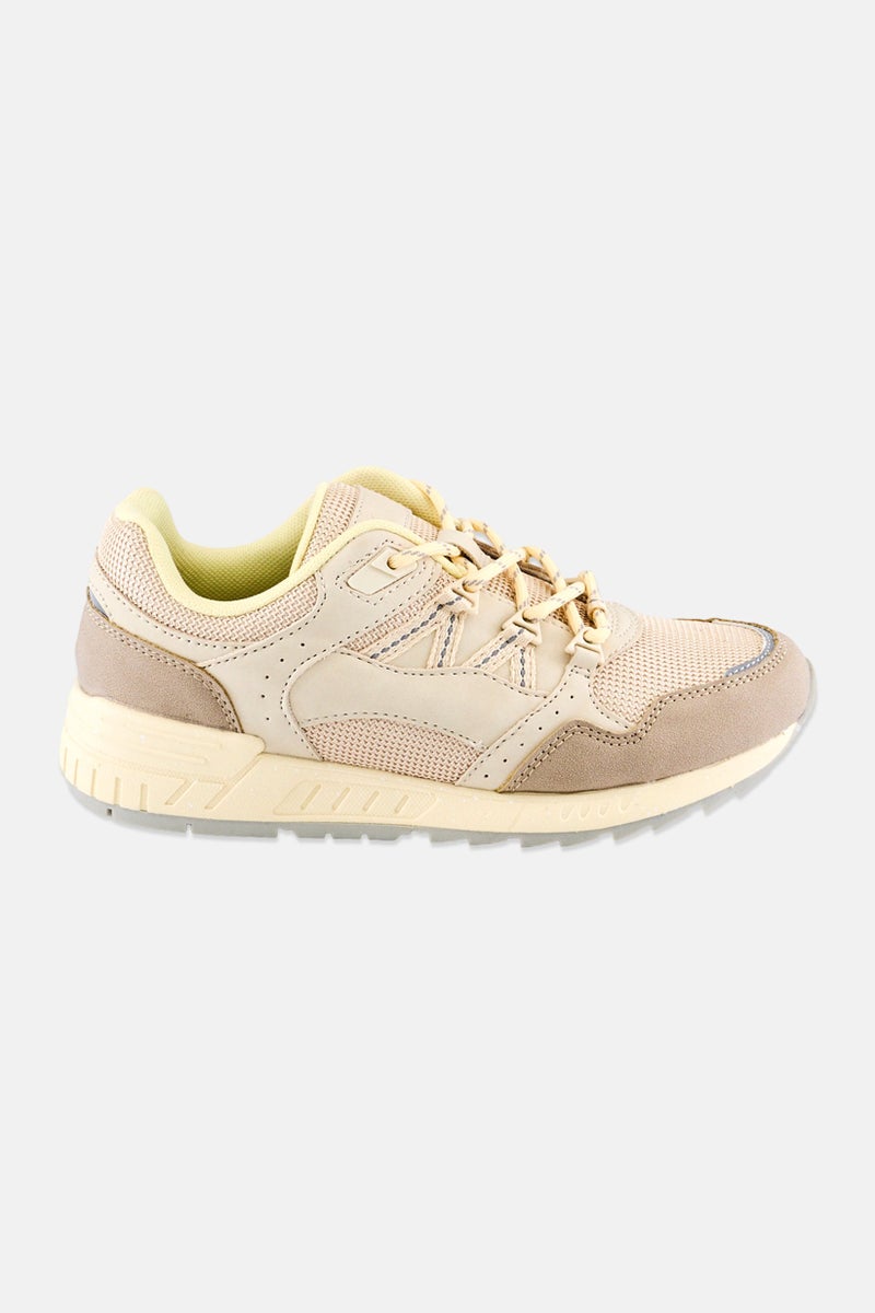 XOXO Women Brand Logo Lace Up Casual Shoes, Beige - Image 4