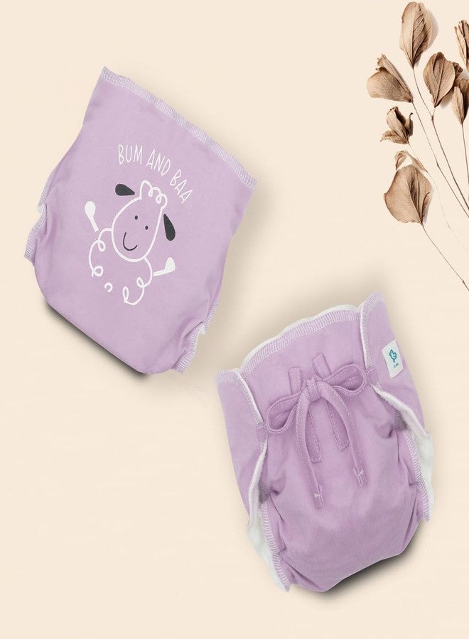 A Toddler Thing Ultra Nappies 2.0 with Dry Feel|Padded Underwear|Reusable Cotton Nappy, Langot|Double Gussets for Leak Protection|Superior Absorption|Pastelicious|0-3m|Pack of 3 - Image 5