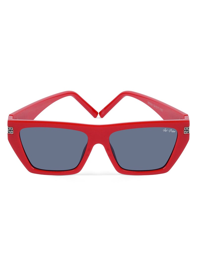 Woggles Red Pappy Velsun Black Rectangle Sunglasses  - Image 2