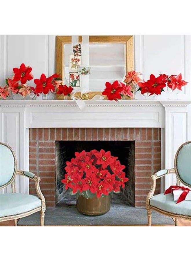 10 pieces - Christmas Flowers - Image 2