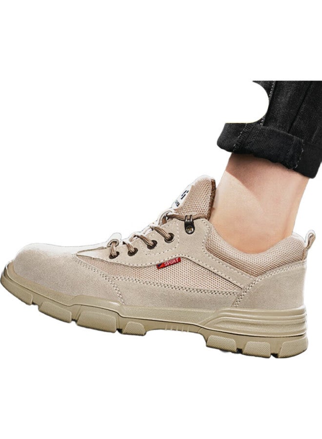 JUNBU Men'S Steel Toe Safety Shoes Anti-Smashing Anti-Piercing Anti-Slip Wear-Resistant Lightweight Safety Work Site Shoes 2055 Size 43 - Image 1