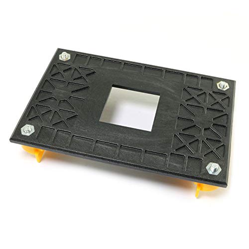RLECS AM4 Retention Bracket & AM4 Back Plate - CPU Cooler Mount - Yellow Plastic - Image 3