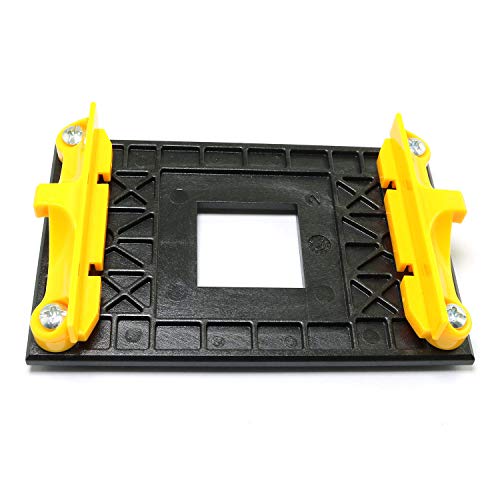 RLECS AM4 Retention Bracket & AM4 Back Plate - CPU Cooler Mount - Yellow Plastic - Image 2