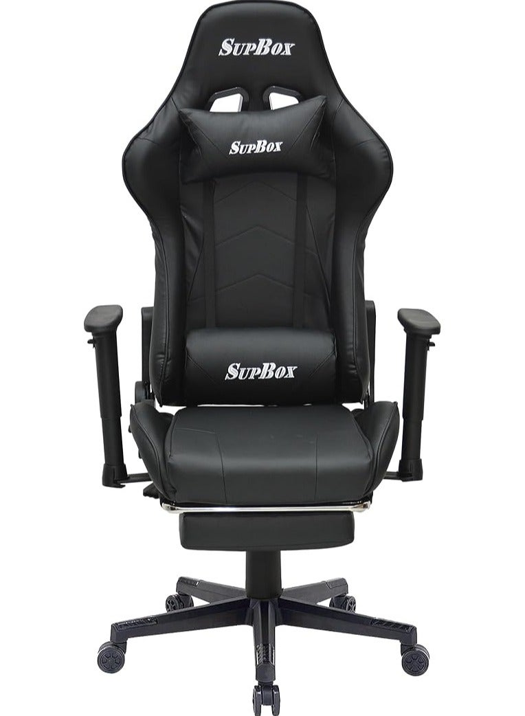 Generic Multi Home Furniture Modern design Best Executive gaming chair MH-8886-Black for Video Gaming Chair for Pc with fully reclining back and head rest amd footrest and soft leather (Black)  - Image 3