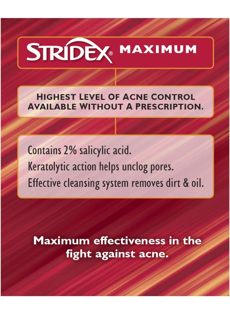 Stridex, Single-Step Acne Control, Maximum, Alcohol Free, 90 Soft Touch Pads - Image 5