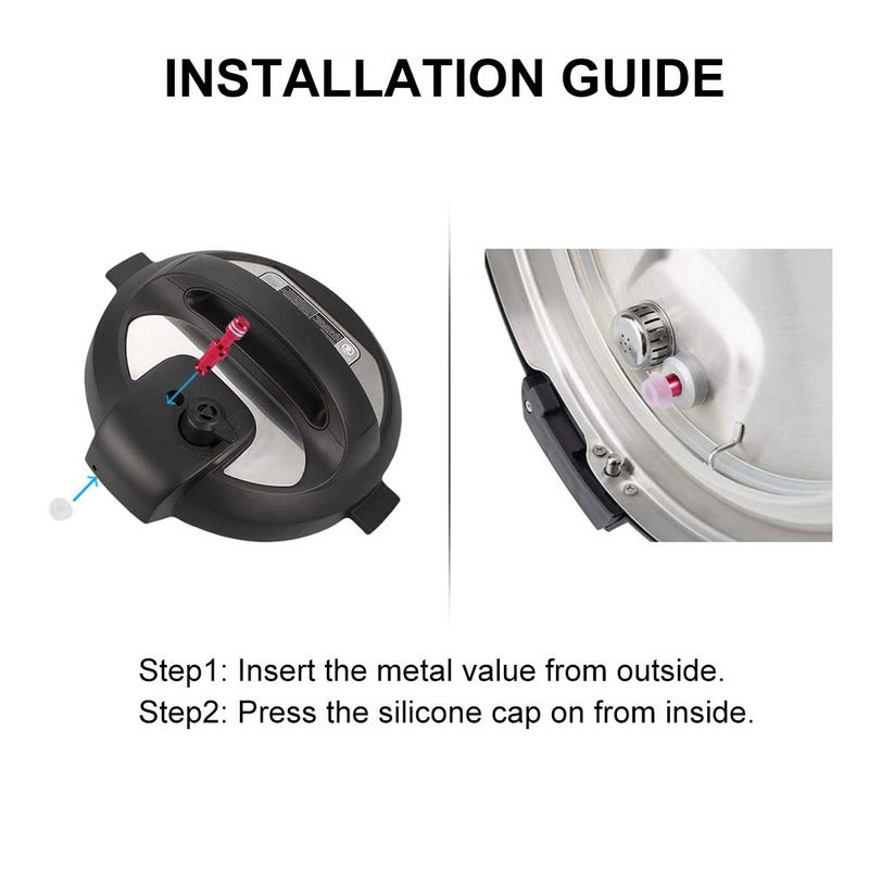 ZoneFly Original Float Valve for Instant Pot Pro 6 Qt 8Qt, Pro Plus, Duo Evo Plus 60, Lux 8 Qt, Duo 8, Duo Plus 8 Qt Replacement Float Valve for Instant Pot with Silicone Seal Ring by Zonefly (2 Pack) - Image 3