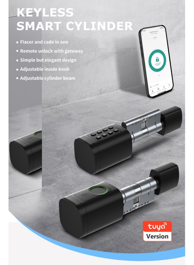 تويا Bluetooth fingerprint password lock smart adjustable door lock - Image 2