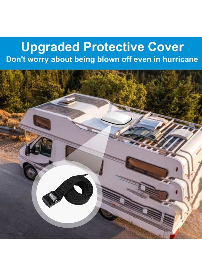 MQLD RV Air Conditioner Winter Cover Outside Camper Travel Trailer AC Covers for Roof, Compatible with Dometic Brisk II,Coleman Mach I, II, III, Mach 3 Plus - A/C Dust Proof Protective Cover Accessories - Image 3