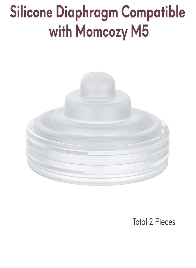 Durceler Replacement 2 Piece Silicone Membrane/Diaphragm Compatible with Momcozy M5 Wearable Breast Pump, Pump Seal, Accessories Made by Durceler, Not Original Momcozy Pump Parts - Image 3