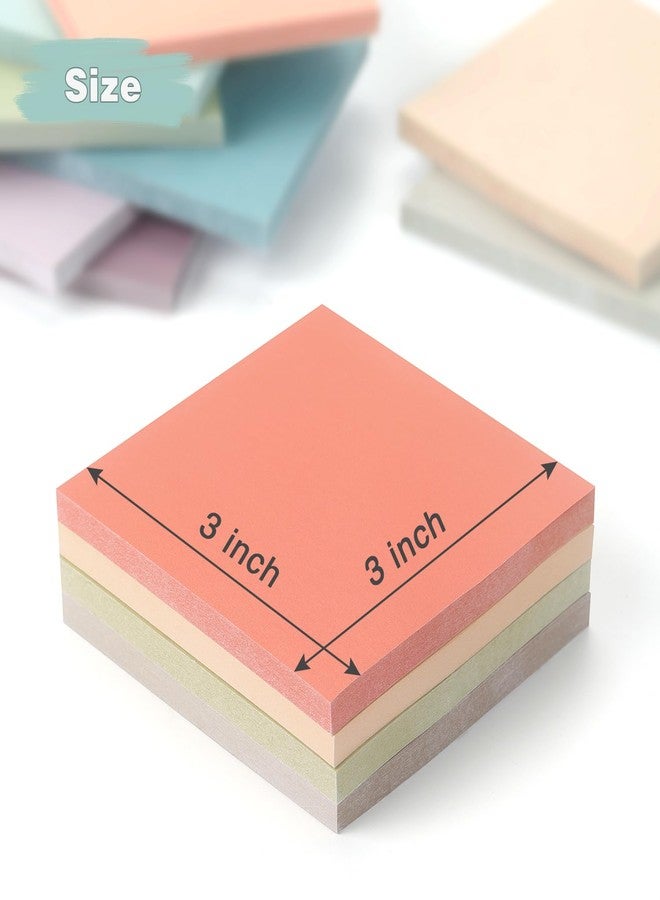 OSBOO Sticky Notes 3x3 Inch, 12 Pack, 12 Assorted Vintage Color Self-Stick Notes Pads, 50 Sheets/Pad, Perfect for Office, School, and Home Organization - Image 3