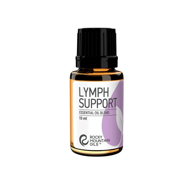 Rocky Mountain Oils Lymph Support Essential Oil Blend with 100% Pure and Natural Essential Oils - Lymphatic Oil, Massage Oil for Massage Therapy - 15ml - Image 1